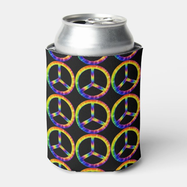 Porta-lata Copo com Símbolo da Paz Tie Dye (Can Front)