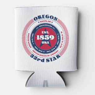 Porta-lata Copo da Monograma do Estado de Oregon