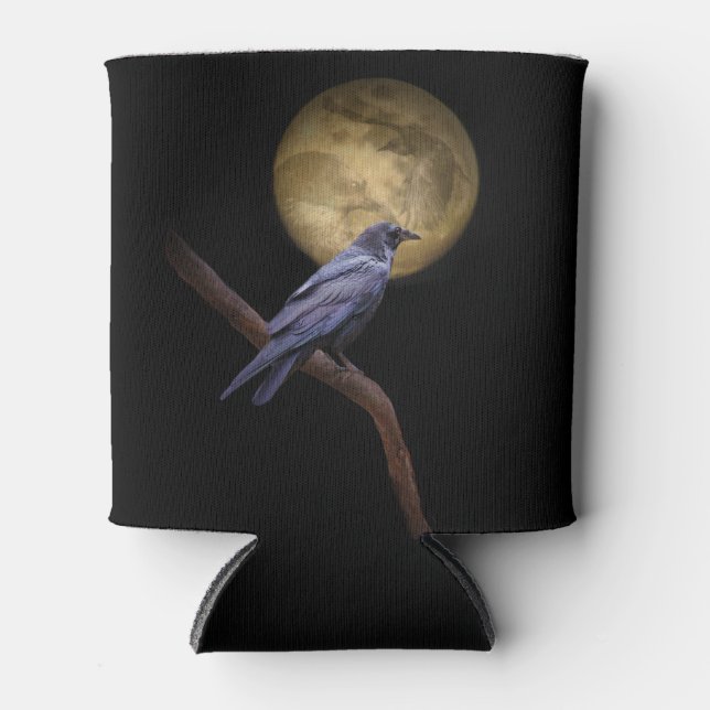 Porta-lata Copo ou Garrafa de Resfriamento Raven Gothic (Frente)