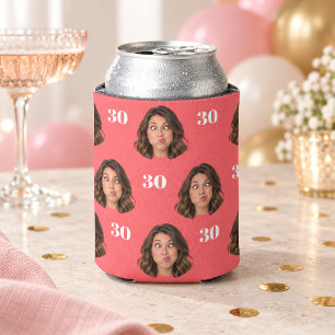 Porta-lata Copo Refrescor de Rosto de Foto Personalizada para