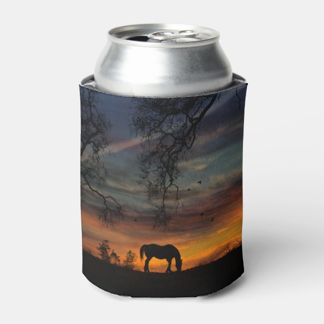 Porta-lata Copo Refrigerador Country Cavalo e Carvalho Sudoes (Can Front)