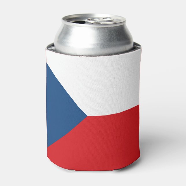 Porta-lata Copo Refrigerante Bandeira da República Tcheca (Can Front)