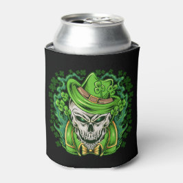 Porta-lata Copo Resfriador de Caveira de Leprechaun do Dia de