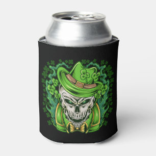 Porta-lata Copo Resfriador de Caveira de Leprechaun do Dia de