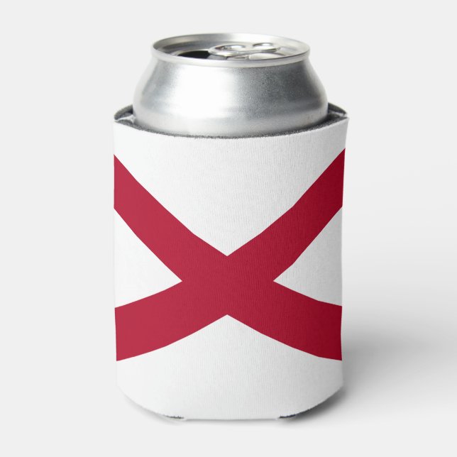 Porta-lata Copo Térmico da Bandeira do Alabama (Can Front)