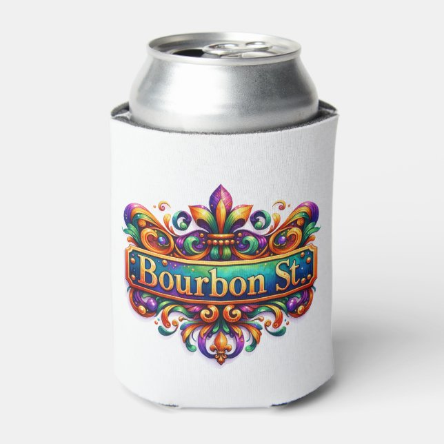 Porta-lata Copo Térmico de Mardi Gras (Can Front)