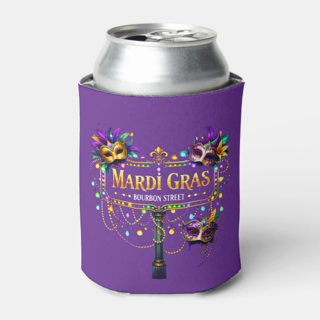 Porta-lata Copo Térmico de Mardi Gras (Can Front)