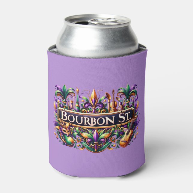 Porta-lata Copo Térmico de Mardi Gras (Can Front)