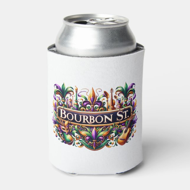 Porta-lata Copo Térmico de Mardi Gras (Can Front)