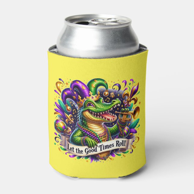 Porta-lata Copo Térmico de Mardi Gras (Can Front)