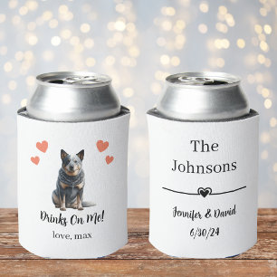 Porta-lata Copo Térmico para Casamento de Pet Australian Catt