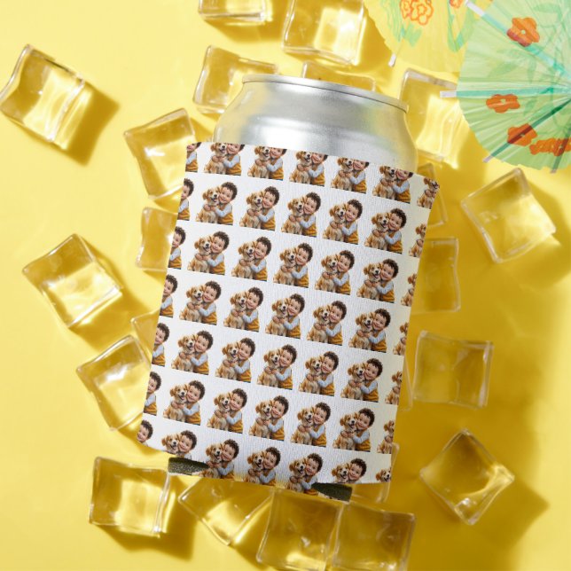 Porta-lata Copo Térmico Para Lata Com Foto De Cachorro Engraç (Verão in situ)