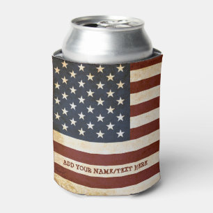 Porta-lata Copo Térmico Personalizado com Bandeira Americana