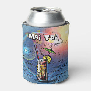Porta-lata Coquetel Mai Tai ( nº 4 de 12 conjuntos de receit