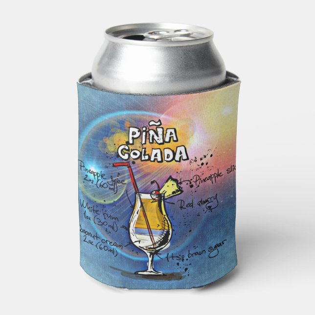Porta-lata Coquetel Pina Colada ( nº 5 de 12 conjuntos de rec (Can Front)