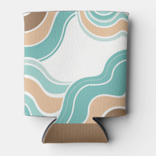 Porta-lata Cor abstrato azul-alaranjada colorida