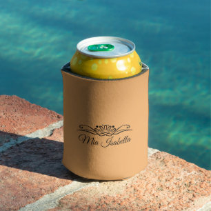 Porta-lata Cor de Tendência - Cor Personalizada Laranja Suave