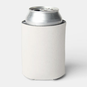 Porta-lata Cor Sólida Branco Floral Cremoso