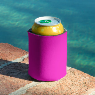 Porta-lata Cor Sólida Rosa Chocante
