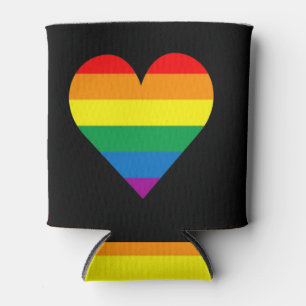 Porta-lata Coração do amor de LGBT, Transgender bissexual