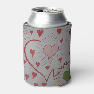 Porta-lata Corações de Amor Podem Mais Frio