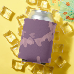 Porta-lata Corações Flutuantes De Aquarela Cartazes Rosa