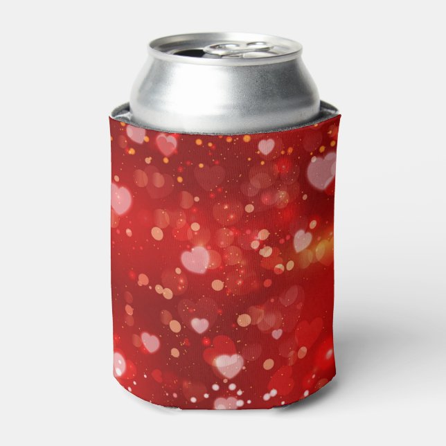Porta-lata Corações Vermelhos e Barcos (Can Front)