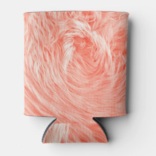 Porta-lata Coral Fluffy Pele: Tendência 2019.