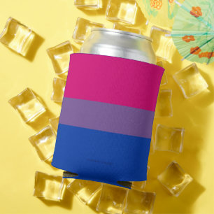 Porta-lata Cores da bandeira do orgulho bissexual SlipperyJoe