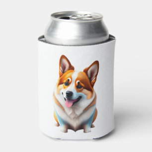 Porta-lata Corgi cachorro engraçado animal fofo cachorrinho e