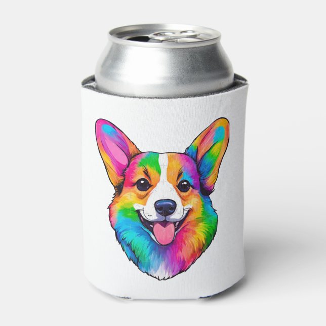 Porta-lata Corgi Colorido   (Can Front)