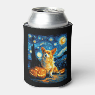 Porta-lata Corgi Dog Lovers Painting of van gogh starry night