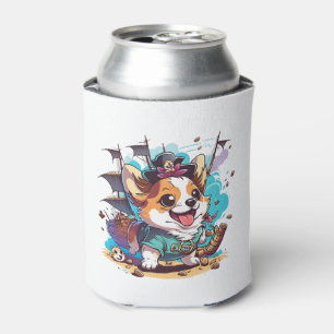 Porta-lata Corgi Dog Pirate