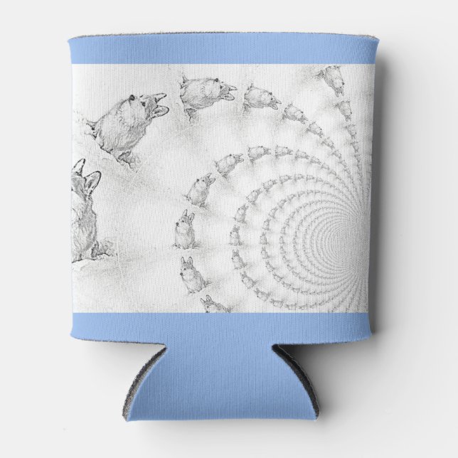 Porta-lata Corgi Spiral pode arrefecer (Frente)