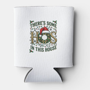 Porta-lata Coroa de Natal da Casa Hos Chapéu de Papai Noel Lu