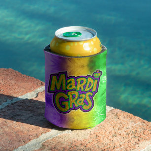 Porta-lata Coroa tema Mardi Gras festivo SlipperyJoe's reinf