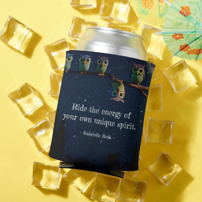 Porta-lata Coruja Diferente da Colagem de Cotação Única (Verão in situ)