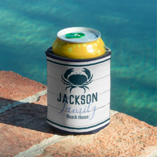 Porta-lata Costeira da Família Costeira Rustic Wood Crab