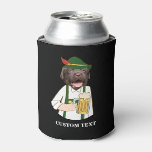 Porta-lata Costume preto engraçado do amante da cerveja do