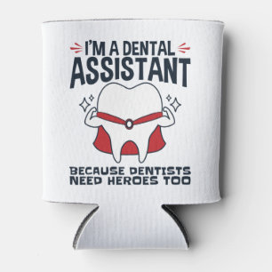 Porta-lata Cota Heroínas Engraçadas do Assistente Dental