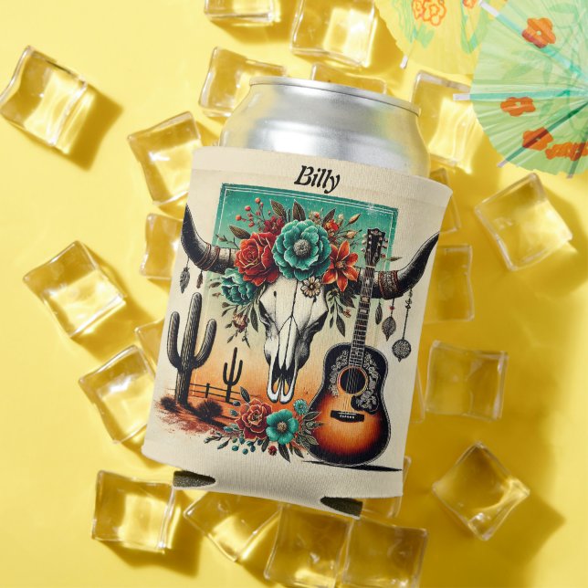 Porta-lata Country Music guitar Crull Desert Cacto (Verão in situ)