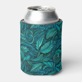 Porta-lata Couro-da-turquesa envernizado