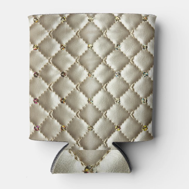 Porta-lata Couro-ouro: Textura De Fundo Luxuosa (Frente)