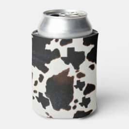 Porta-lata Cowhide Impressão Texas