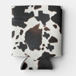Porta-lata Cowhide Impressão Texas