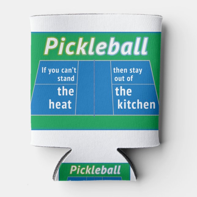 Porta-lata Cozinha de Calor de Pickleball (Frente)