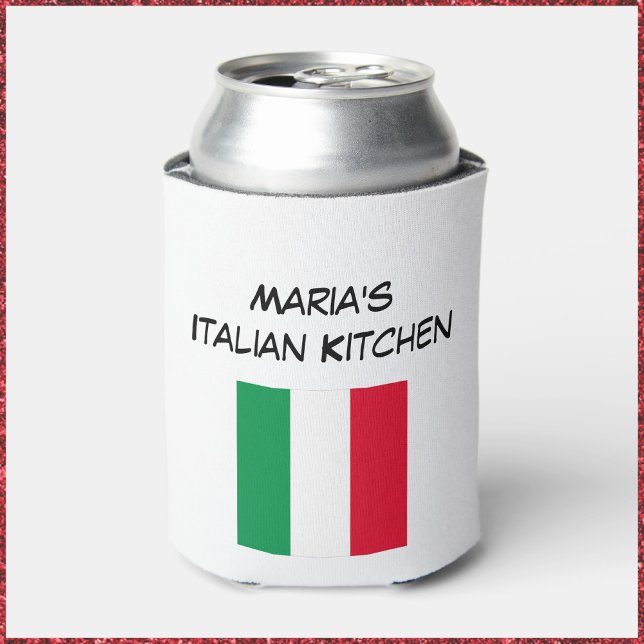Porta-lata Cozinha de Sinalizador Italiano Vermelho e Branco  (Criador carregado)