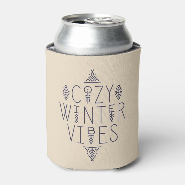 Porta-lata Cozy Winter Vibes Design (Can Front)