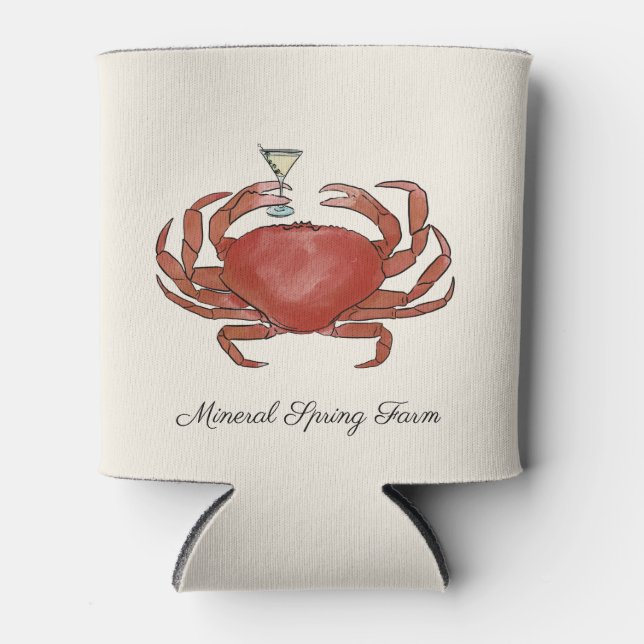 Porta-lata Crab e Martini Maryland Wedding (Frente)