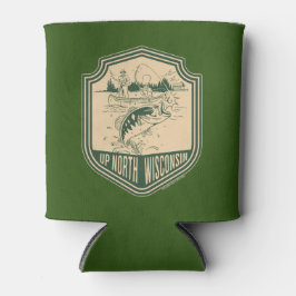 Porta-lata Crachá de Pesca Norte de Wisconsin